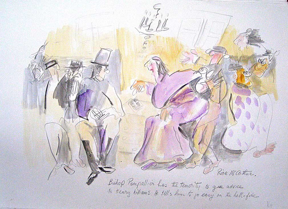 Painting by Piera McArthur: Go easy on the hell fire