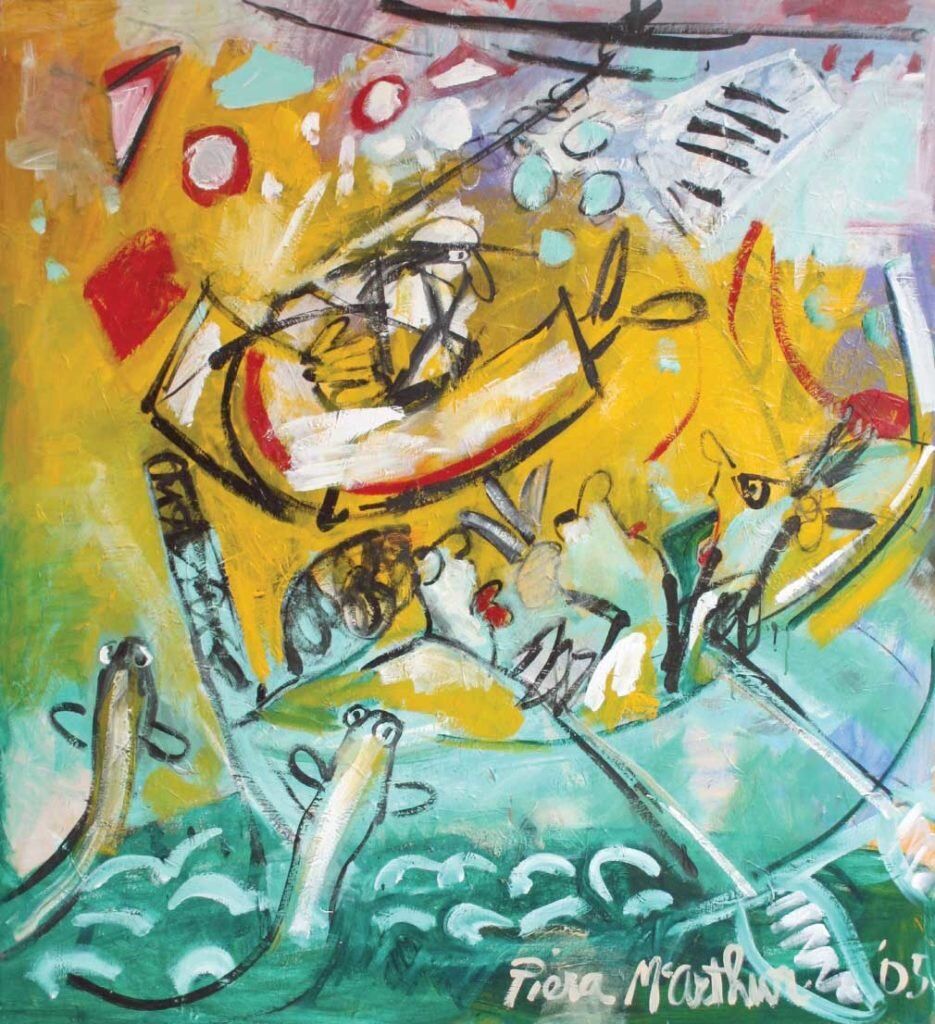 Painting by Piera McArthur: So much swamp crossing gives Pompallier feverish fantasies